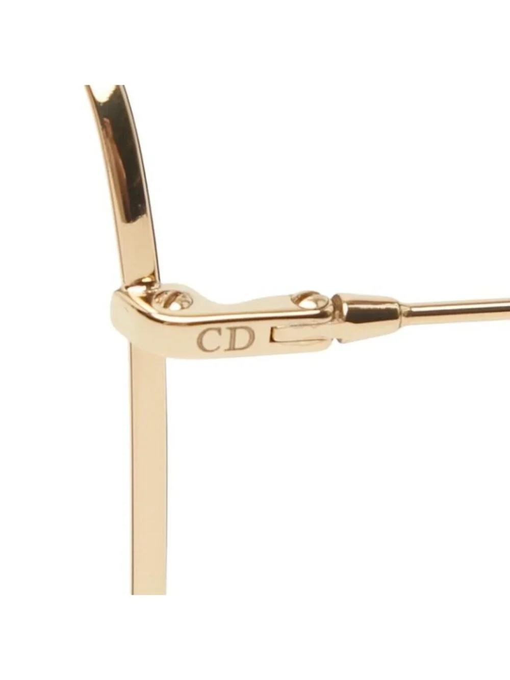 Dior Sunglasses Gold Black Acetate Plated Eyewear